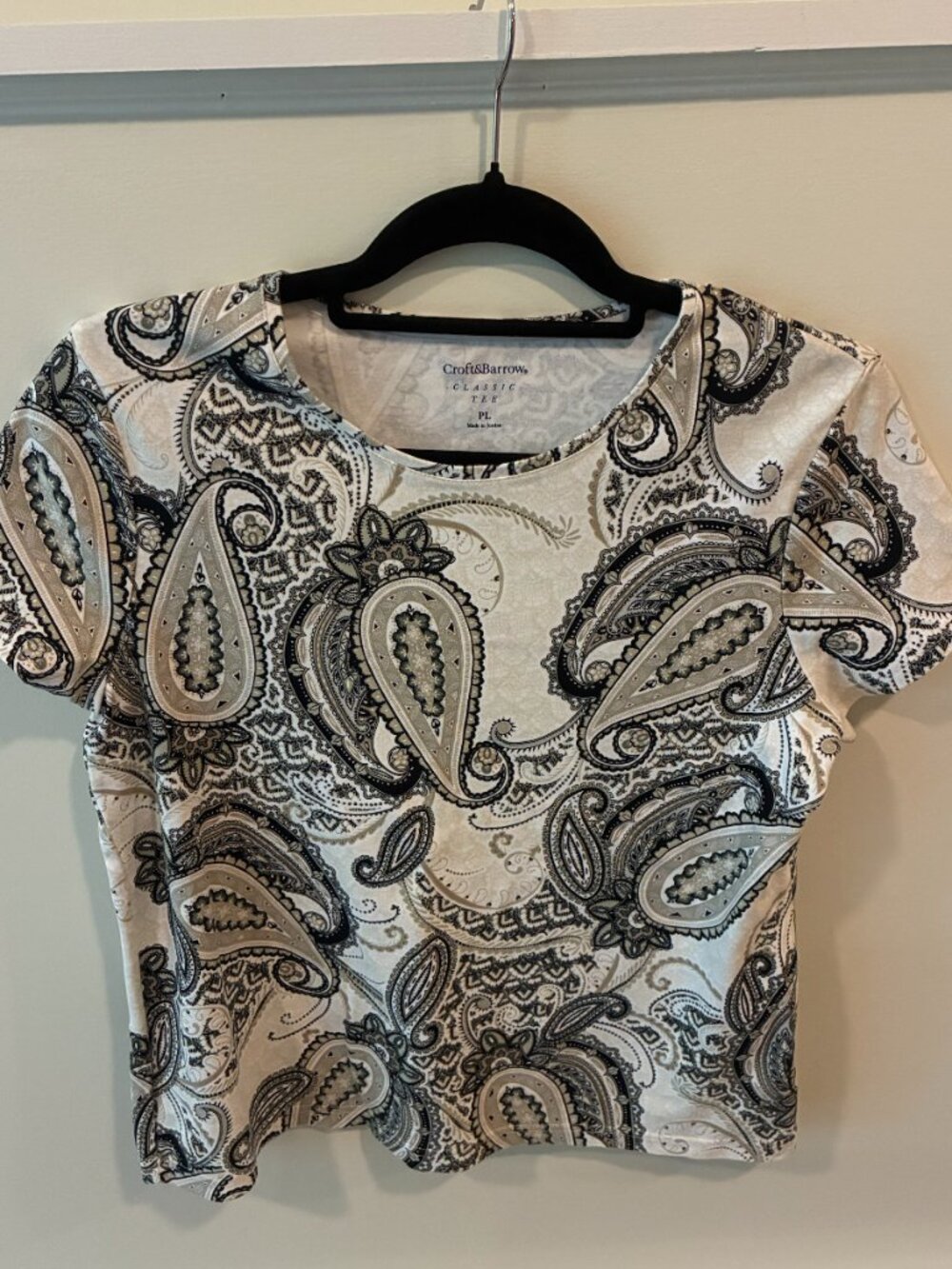 Croft & Barrow Abstract Print Short Sleeve Shirt